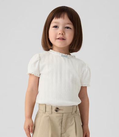 Girls Round Neck Cotton Top