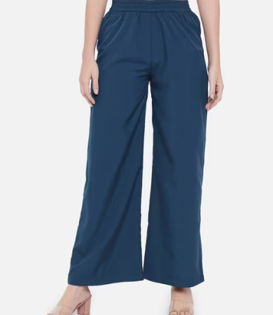 Women Palazzo Pants with Waist Belt